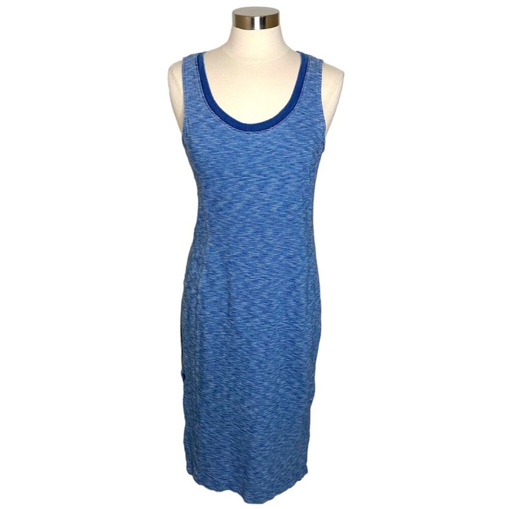 Anthropologie Saturday Sunday Blue Striped Sleeveless Maxi Dress‎ Women's Medium